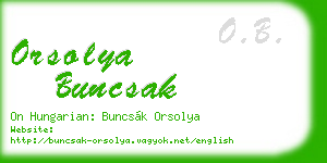 orsolya buncsak business card