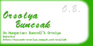 orsolya buncsak business card